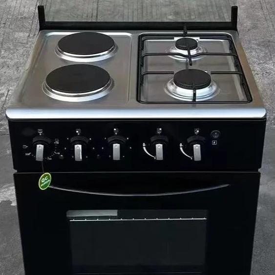 XMSJ 2 gaz 2 four électrique + électrique cuisinière et four multifonctionnels Machine de cuisine tout-en-un cuisinière à gaz autoportante avec gril