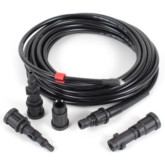 XPOtool Tuyau Déboucheur Canalisation 15m 4 Adaptateurs pour Nettoyeur de haute pression 160bars