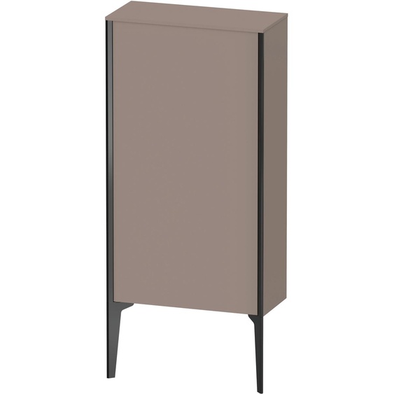 XViu Duravit 50x24x89cm de XV1306LB243 haute armoire, noir mat, porte sur la gauche, le basalte mat
