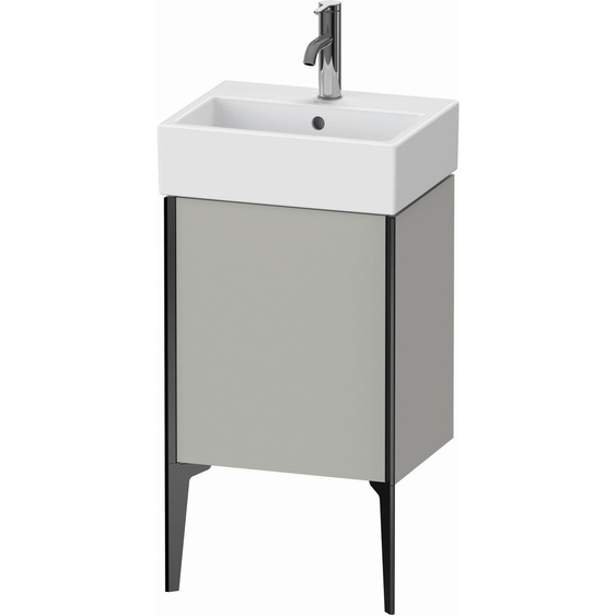 XViu Duravit vasque XV4531LB207 43,4x33,4x49,3cm, noir mat, gauche, gris béton mat