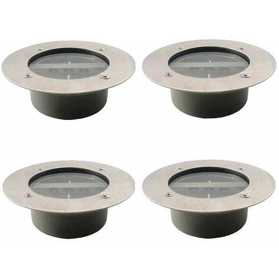 XVX - Projecteurs solaires à 3 led étanches IP65 pour pelouse de jardin, blanc froid Lot de 4