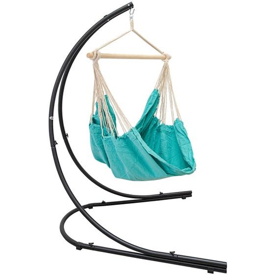 XXL Fauteuil suspendu avec support de 210cm - Support de chaise suspendue en métal