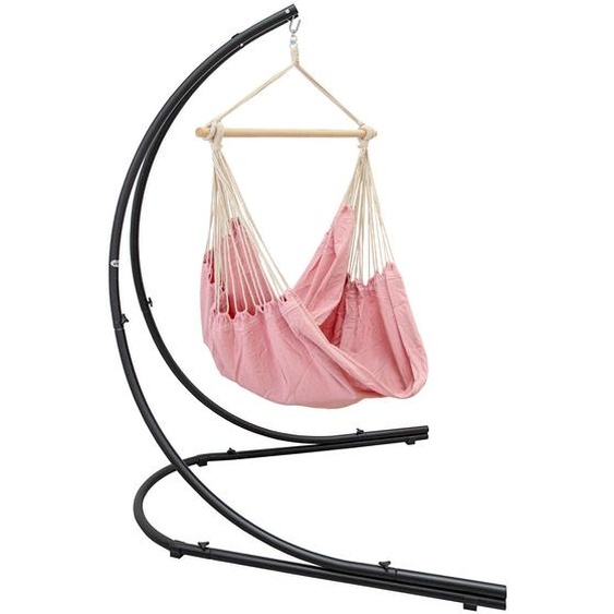 XXL Fauteuil suspendu avec support de 210cm - Support de chaise suspendue en métal