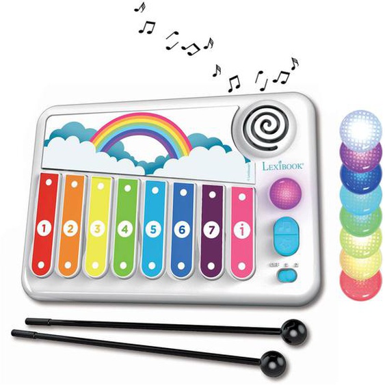Xylophone Avec Apprentissage Lumineux De La Musique Blanc