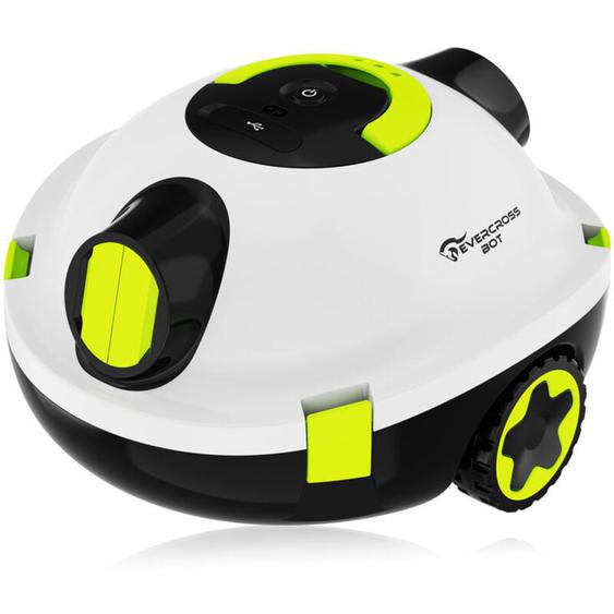 Y10 Robot Piscine, Robot Piscine sans Fil pour Le Nettoyage des Sols, 100Min & 120m² (Blanc) - Evercross Bot