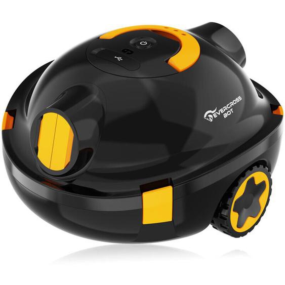 Y10 Robot Piscine, Robot Piscine sans Fil pour Le Nettoyage des Sols, 100Min & 120m² (Noir) - Evercross Bot