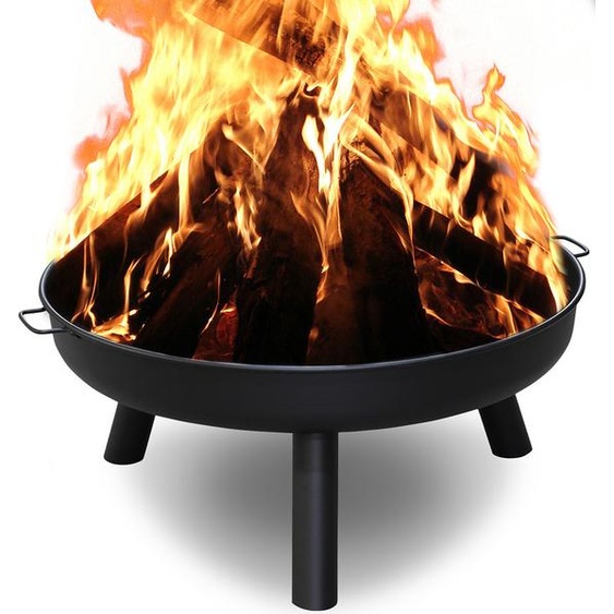 Yakimz Bassin de feu Corbeilles et bacs à feu Confortable feu 80 cm Corbeille de feu Feu de camp extérieur Terrasse Pieds