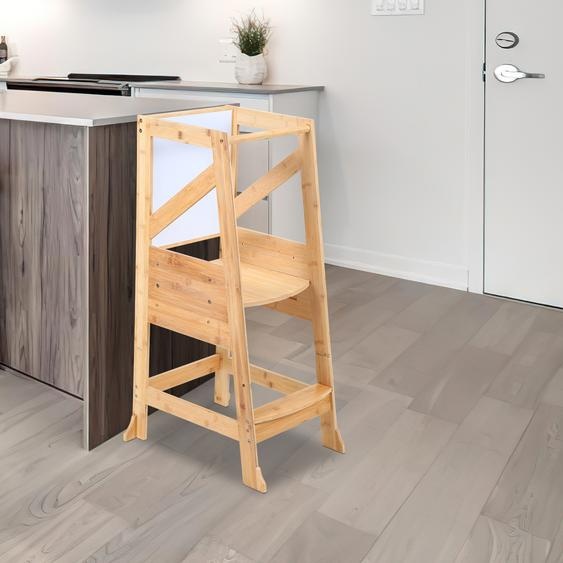 Yakimz Tour dapprentissage Aides de cuisine pour jeunes enfants DIY Chaise haute descalier avec plate-forme Auto-montage