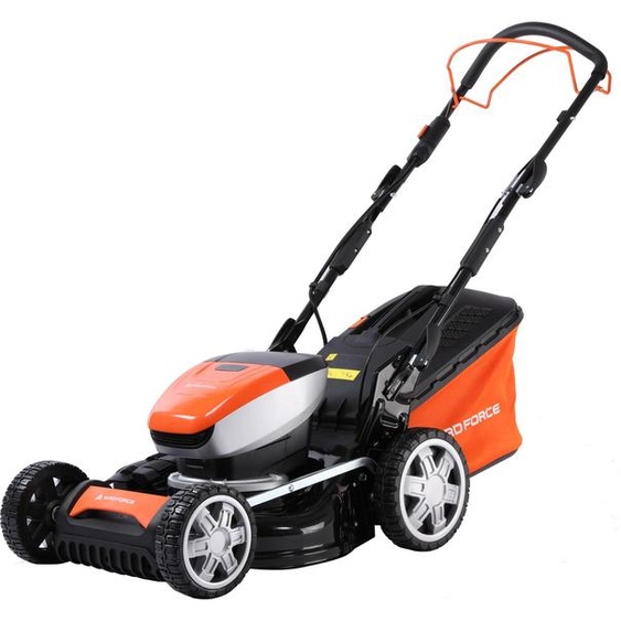 YARD FORCE Tondeuse à gazon sans fil LM C46-EU avec réglage central de la hauteur de coupe sur 7 positions orange-noir One Size