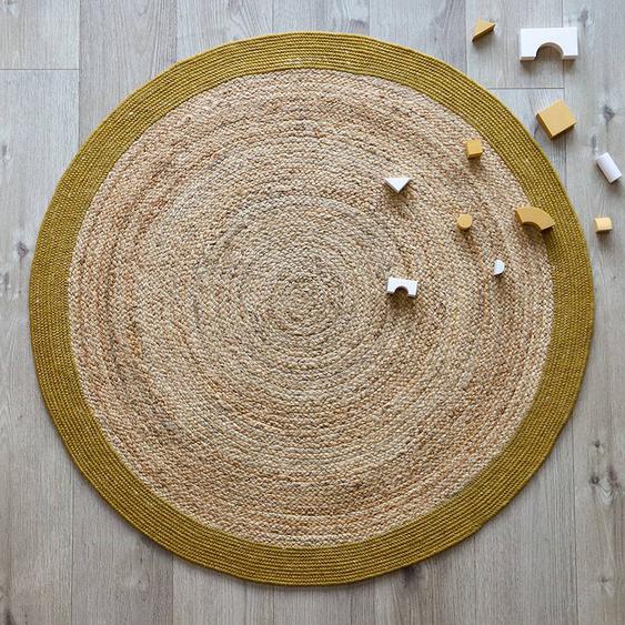 Yhuki Tapis Jute & Laine Mango