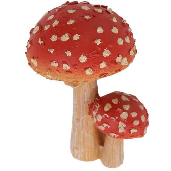 Décoration champignon - TMISHION - Figurine résistante aux intempéries - Couleurs vives - 10 x 6 cm - Jardin