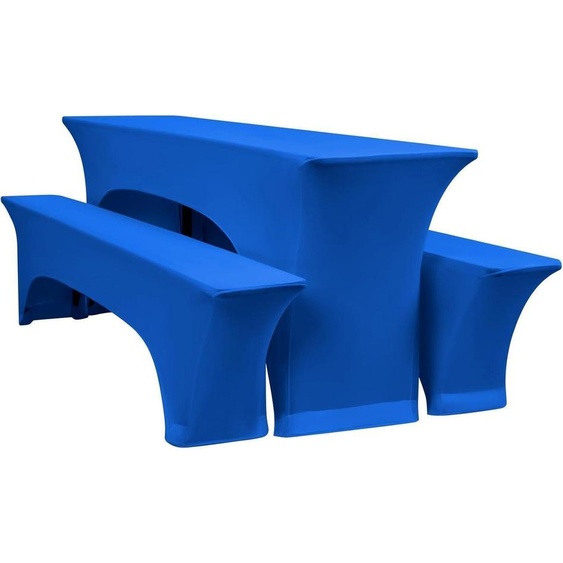 YMHPRIDE Housses de table de bière gris foncé, lot de 3 220x50x70cm