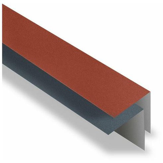 Yousteel - Faîtière Simple à Rabat pour tôle tuile bacacier Tuile r® Coloris: Brun mat - Dimension: 2100 mm Longueur