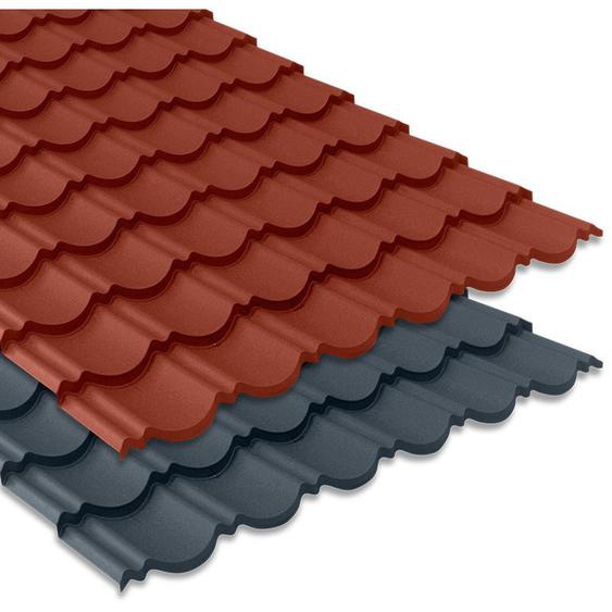 Tôle imitation tuile emboîtable bacacier Tuile r Originale® - Coloris Anthracite mat - Dimension 2070 x 934 mm - 1.80 m²