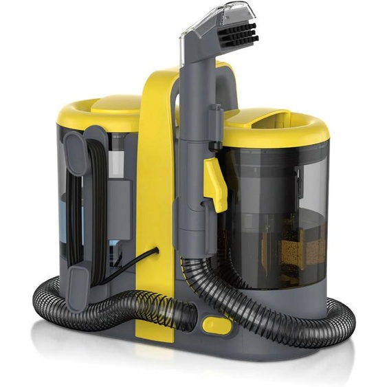 YsinoBear Nettoyeur portable pour tissus et tapis 600W, aspiration 11000Pa avec pulvérisation et extraction manuelles pour canapé, tapis, rideaux, taches danimaux