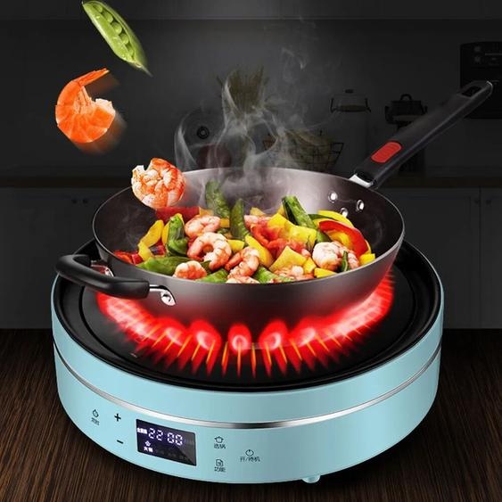 YunlinLi 2200W ménage électrique en céramique cuisinière four cuisinière électrique en céramique haute efficacité sécurité bouton tactile four en céramique