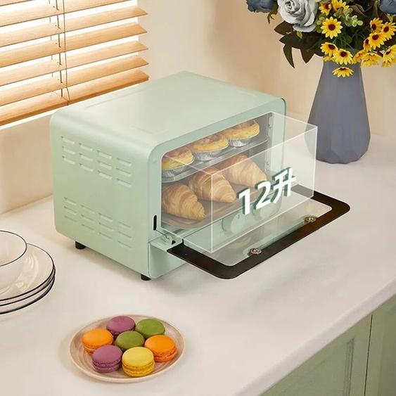 YunlinLi Mini four électrique domestique 12L, Machine à gâteaux de boulangerie multifonctionnelle, four à Pizza en acier inoxydable, Hornos Para Panaderia