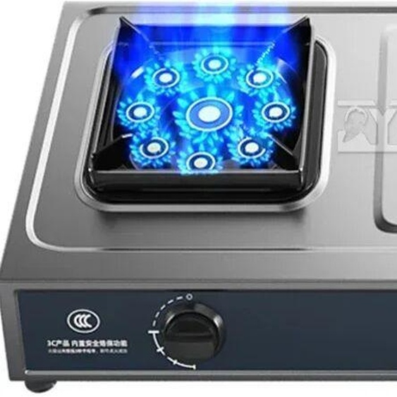 YunlinLi Réchaud de bureau en acier inoxydable, cuisinière à gaz naturel, banc domestique, haut, feu de bain, vequefié