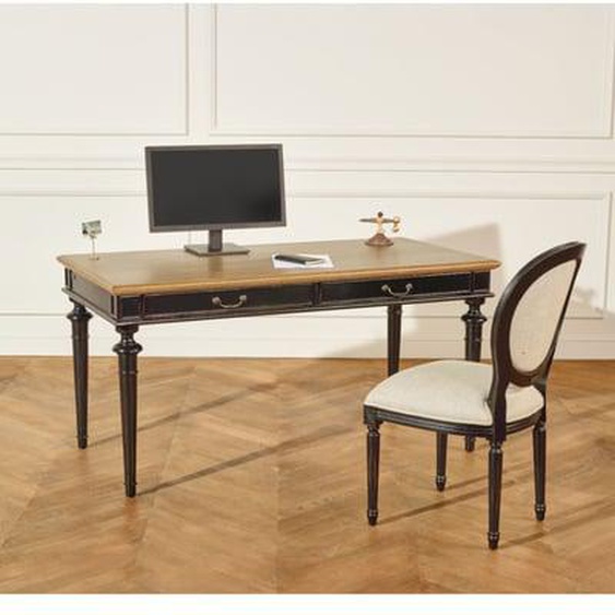 Bureau 2 tiroirs en chêne YVAN