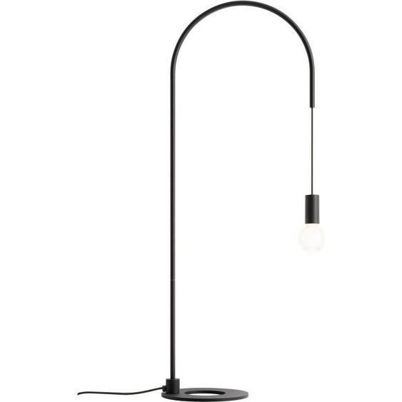 Zafferano - Lampe de table Filo avec ampoule E27 max 60W incluse, orientable à 200, H 113 cm, IP20 métal peint - Noir