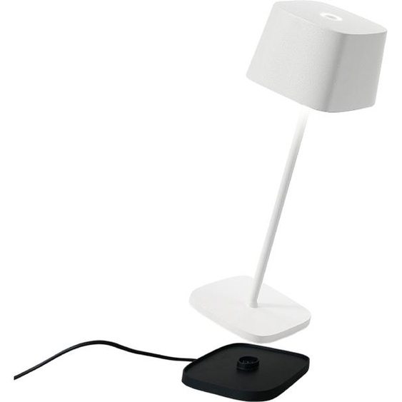Zafferano Ofelia Mini lampe de table - Lampe dextérieur à LED rechargeable - 30 cm - Blanc