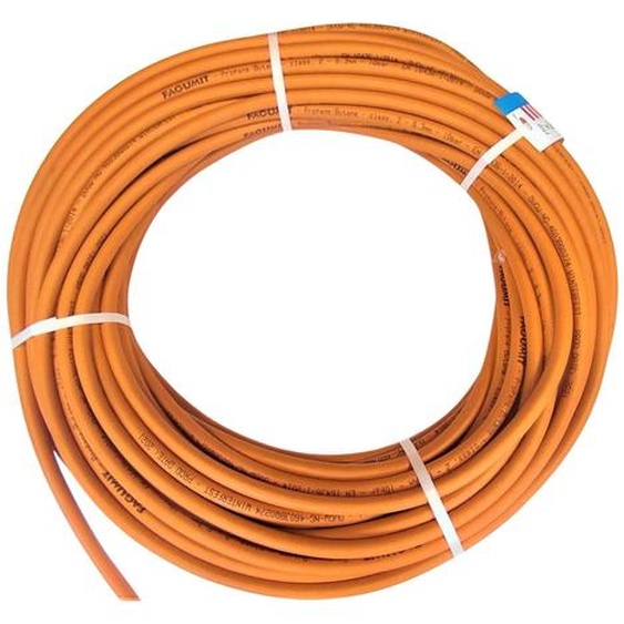 Zatechs tuyau de gaz propane butane (très flexible) 10m 30 bar Ø6.3mm (Ø16mm externe) -30°C bobine entière tuyau de gaz pour les barbecues à gaz et les réchauds de camping