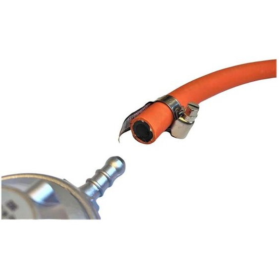 Zatechs Tuyau gaz propane butane 5m 20 bar Ø9mm DN 5 Type 21 - Agrafe LKS Raccord avec raccord rapide (manchon) RQS Gas Hose pour barbecue à gaz