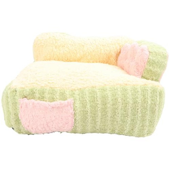ZELURXX Canapé moelleux pour chat, lit avec housse amovible et lavable, doux et confortable, lit pour animaux de compagnie pour chiots/petits chiens, vert