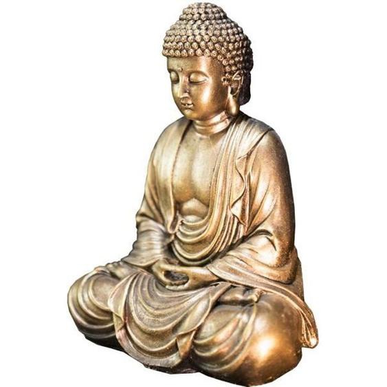 ZENLIGHT - Statuette Or Bouddha Méditation - Faible Encombrement et Soucis du Détail - 10 x 5 x 12 cm