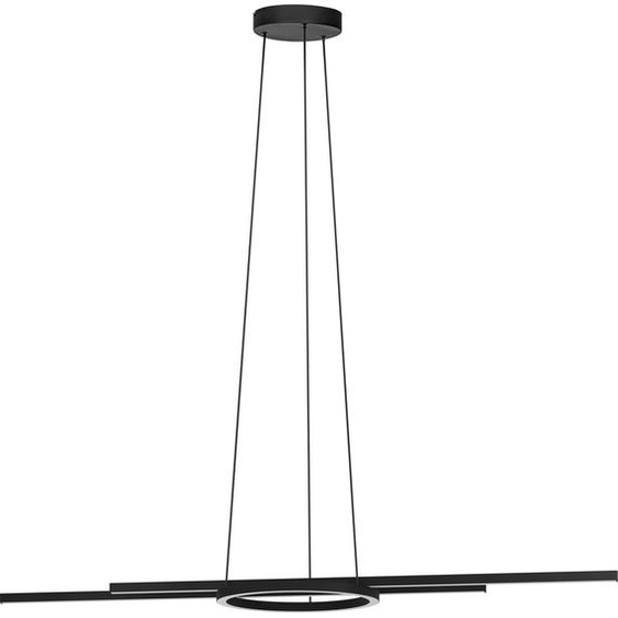 ZILLERIO-Z Suspension Lampe à suspendre Lampe à suspendre - L116 x l30 x H110 cm - noir - 2X8W;3X2,7W incl. - IP20