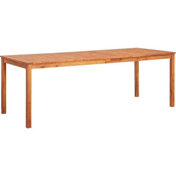 ZMH Table de jardin 215x90x74 cm Acacia massif