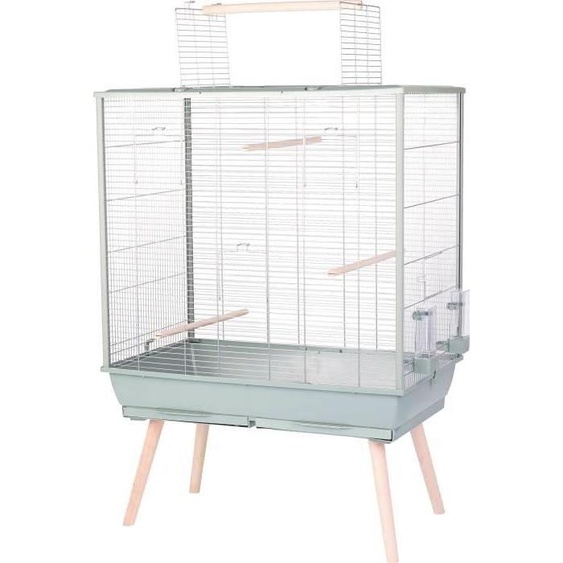 Cage surélevée pour oiseau Zolux Néolife, 81 x 48 x 130 cm, Perruche Calopsitte Canari, Verte