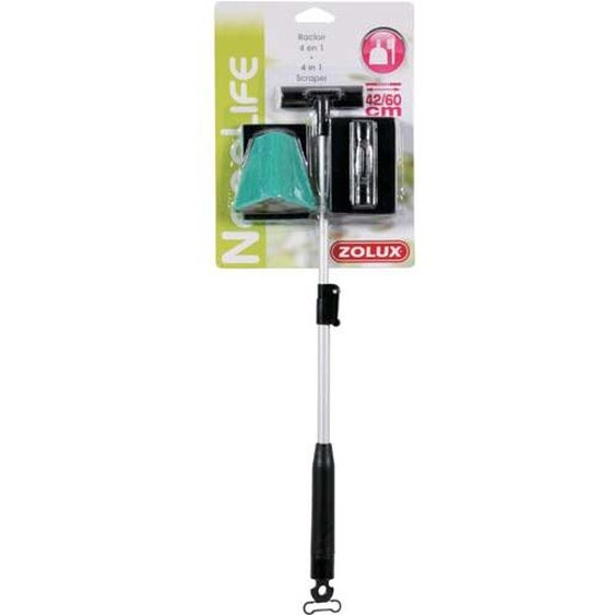 ZOLUX Grattoir pour verre Télescope 4 en 1 42-60cm, Z377221