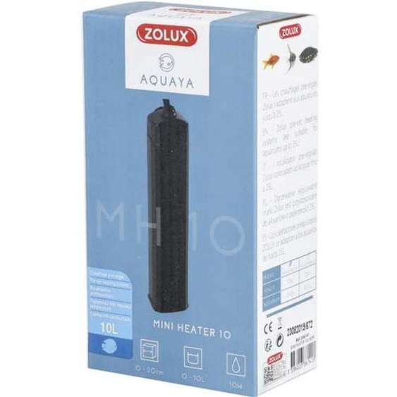 ZOLUX Mini chauffage 10W jusquà 10l noir, Z336141