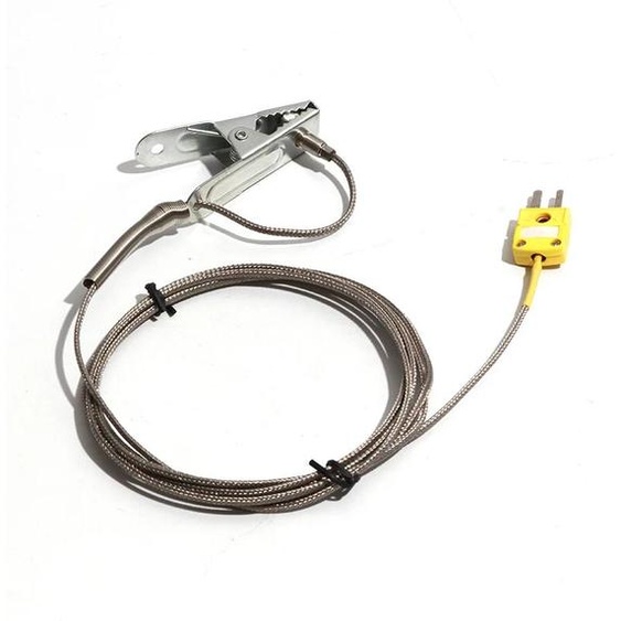 ZUIDID Capteur de température de four, 6.5cm, pince, tunnel de thermocouple, fil blindé métallique de type K/fil de niacinamide 1-5m
